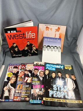 Westlife Official Magazine + Smash Hits + Posters + Collector Book Huge Lot 2001